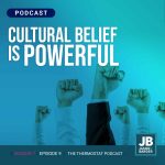 Season 7 Episode 9: Culture Belief is Powerfull, image of fists in air of people wearing business clothes