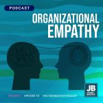 Season 7 Episode 10: Organizational Empathy shows two heads looking at each other thinking alike.