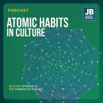 Season 8 Episode 43: Atomic Habits in Culture. Shows a matrix of points that makeup a web