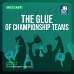 Season 9 Episode 3: The Glue of Championship Teams. Lots of people cheering together as they won the championship.
